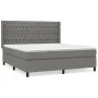 Box spring bed with dark gray fabric mattress 180x200 cm by vidaXL, Beds and slatted bases - Ref: Foro24-3131690, Price: 652,...