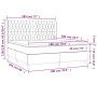 Box spring bed with dark gray fabric mattress 180x200 cm by vidaXL, Beds and slatted bases - Ref: Foro24-3131690, Price: 665,...