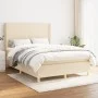 Boxspringbett mit cremefarbener Stoffmatratze 140x200 cm von vidaXL, Betten und Lattenroste - Ref: Foro24-3131838, Preis: 524...