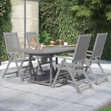 Juego de comedor de jardín 5 piezas madera maciza de acacia de vidaXL, Conjuntos de jardín - Ref: Foro24-3079653, Precio: 508...
