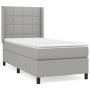 Box spring bed with light gray fabric mattress 80x200 cm by vidaXL, Beds and slatted bases - Ref: Foro24-3131385, Price: 323,...