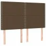 Box spring bed with dark brown fabric mattress 140x190 cm by vidaXL, Beds and slatted bases - Ref: Foro24-3131348, Price: 486...
