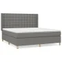 Box spring bed with dark gray fabric mattress 180x200 cm by vidaXL, Beds and slatted bases - Ref: Foro24-3132330, Price: 627,...