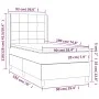 Box spring bed with dark gray fabric mattress 90x190 cm by vidaXL, Beds and slatted bases - Ref: Foro24-3131394, Price: 331,0...