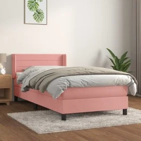 Boxspringbett mit rosa Samtmatratze 80x200 cm von vidaXL, Betten und Lattenroste - Ref: Foro24-3130990, Preis: 271,71 €, Raba...