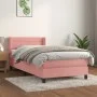Box spring bed with pink velvet mattress 80x200 cm by vidaXL, Beds and slatted bases - Ref: Foro24-3130990, Price: 271,71 €, ...