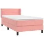 Box spring bed with pink velvet mattress 80x200 cm by vidaXL, Beds and slatted bases - Ref: Foro24-3130990, Price: 271,71 €, ...