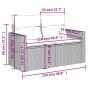 Set muebles jardín 9 pzas y cojines ratán sintético gris claro
