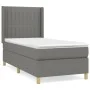Box spring bed with dark gray fabric mattress 90x190 cm by vidaXL, Beds and slatted bases - Ref: Foro24-3132114, Price: 332,0...