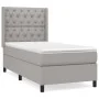 Box spring bed with light gray fabric mattress 80x200 cm by vidaXL, Beds and slatted bases - Ref: Foro24-3131625, Price: 324,...