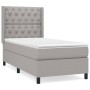 Boxspringbett mit hellgrauer Stoffmatratze 80x200 cm von vidaXL, Betten und Lattenroste - Ref: Foro24-3131625, Preis: 331,39 ...