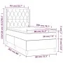 Box spring bed with light gray fabric mattress 80x200 cm by vidaXL, Beds and slatted bases - Ref: Foro24-3131625, Price: 324,...