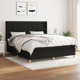Boxspringbett mit schwarzer Stoffmatratze 160x200 cm von vidaXL, Betten und Lattenroste - Ref: Foro24-3132003, Preis: 628,04 ...