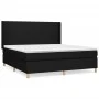 Cama box spring con colchón tela negro 160x200 cm de vidaXL, Camas y somieres - Ref: Foro24-3131843, Precio: 587,71 €, Descue...