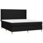 Cama box spring con colchón tela negro 160x200 cm de vidaXL, Camas y somieres - Ref: Foro24-3131843, Precio: 587,71 €, Descue...