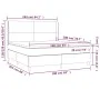 Cama box spring con colchón tela negro 160x200 cm de vidaXL, Camas y somieres - Ref: Foro24-3131843, Precio: 587,71 €, Descue...