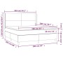 Cama box spring con colchón tela negro 160x200 cm de vidaXL, Camas y somieres - Ref: Foro24-3131843, Precio: 627,02 €, Descue...