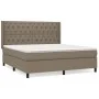Cama box spring con colchón tela gris taupe 160x200 cm de vidaXL, Camas y somieres - Ref: Foro24-3131685, Precio: 629,90 €, D...