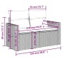 Set muebles jardín 9 pzas y cojines ratán sintético gris claro