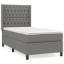 Box spring bed with dark gray fabric mattress 90x190 cm by vidaXL, Beds and slatted bases - Ref: Foro24-3131634, Price: 353,0...