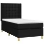 Box spring bed with black fabric mattress 90x190 cm by vidaXL, Beds and slatted bases - Ref: Foro24-3132275, Price: 311,85 €,...