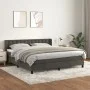Box spring bed with dark gray velvet mattress 180x200 cm by vidaXL, Beds and slatted bases - Ref: Foro24-3131214, Price: 509,...