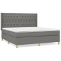Box spring bed with dark gray fabric mattress 160x200 cm by vidaXL, Beds and slatted bases - Ref: Foro24-3132242, Price: 581,...