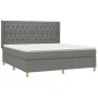 Box spring bed with dark gray fabric mattress 160x200 cm by vidaXL, Beds and slatted bases - Ref: Foro24-3132242, Price: 576,...