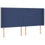 Box spring bed with blue fabric mattress 200x200 cm by vidaXL, Beds and slatted bases - Ref: Foro24-3131863, Price: 634,02 €,...