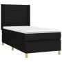 Box spring bed with black fabric mattress 100x200 cm by vidaXL, Beds and slatted bases - Ref: Foro24-3131971, Price: 343,53 €...