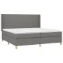 Box spring bed with dark gray fabric mattress 200x200 cm by vidaXL, Beds and slatted bases - Ref: Foro24-3131858, Price: 644,...