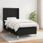 Box spring bed with black fabric mattress 90x200 cm by vidaXL, Beds and slatted bases - Ref: Foro24-3131963, Price: 320,03 €,...