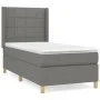 Box spring bed with dark gray fabric mattress 90x190 cm by vidaXL, Beds and slatted bases - Ref: Foro24-3131954, Price: 325,4...