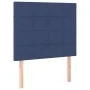Box spring bed with blue fabric mattress 100x200 cm by vidaXL, Beds and slatted bases - Ref: Foro24-3131975, Price: 351,63 €,...