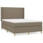 Cama box spring con colchón tela gris taupe 140x200 cm de vidaXL, Camas y somieres - Ref: Foro24-3131837, Precio: 520,60 €, D...
