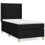 Box spring bed with black fabric mattress 100x200 cm by vidaXL, Beds and slatted bases - Ref: Foro24-3132211, Price: 367,74 €...