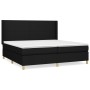 Cama box spring con colchón tela negro 200x200 cm de vidaXL, Camas y somieres - Ref: Foro24-3131859, Precio: 687,81 €, Descue...