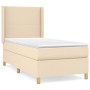 Boxspringbett mit cremefarbener Stoffmatratze 100x200 cm von vidaXL, Betten und Lattenroste - Ref: Foro24-3131814, Preis: 355...