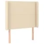 Box spring bed with cream fabric mattress 100x200 cm by vidaXL, Beds and slatted bases - Ref: Foro24-3131814, Price: 350,68 €...