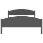 Estructura cama sin colchón madera pino gris oscuro 160x200 cm