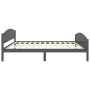 Estructura cama sin colchón madera pino gris oscuro 160x200 cm