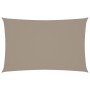 Toldo de vela rectangular tela Oxford gris taupe 5x8 m