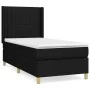 Box spring bed with black fabric mattress 90x200 cm by vidaXL, Beds and slatted bases - Ref: Foro24-3132123, Price: 321,48 €,...