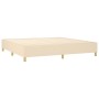 Cama box spring con colchón tela color crema 200x200 cm de vidaXL, Camas y somieres - Ref: Foro24-3131862, Precio: 636,67 €, ...