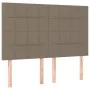 Box spring bed with taupe gray fabric mattress 140x200 cm by vidaXL, Beds and slatted bases - Ref: Foro24-3131997, Price: 495...