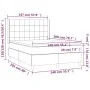 Box spring bed with taupe gray fabric mattress 140x200 cm by vidaXL, Beds and slatted bases - Ref: Foro24-3131997, Price: 495...