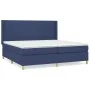 Box spring bed with blue fabric mattress 200x200 cm by vidaXL, Beds and slatted bases - Ref: Foro24-3132023, Price: 645,74 €,...