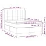Box spring bed with dark gray fabric mattress 140x200 cm by vidaXL, Beds and slatted bases - Ref: Foro24-3131434, Price: 495,...