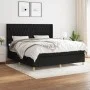 Box spring bed with black fabric mattress 180x200 cm by vidaXL, Beds and slatted bases - Ref: Foro24-3132251, Price: 652,41 €...