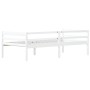 Estructura de cama sin colchón madera de pino blanco 90x200 cm